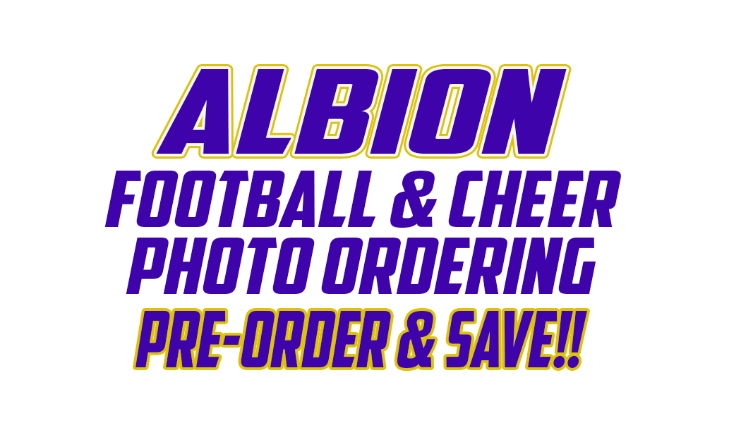 2026 Albion Football & Cheer ordering artwork