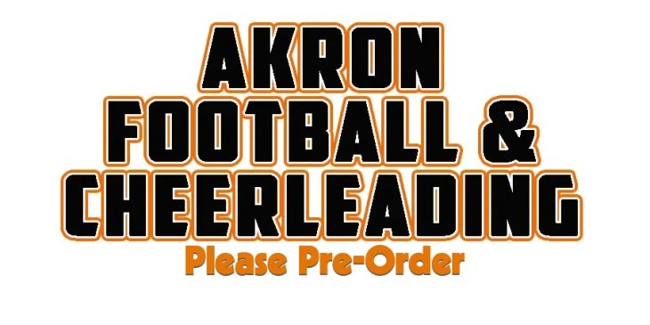 2026 Akron Football & Cheer ordering artwork